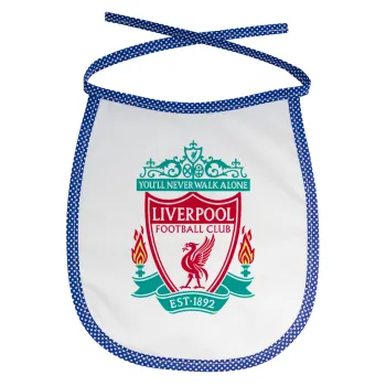 Liverpool, Σαλιάρα μωρού αλέκιαστη με κορδόνι Μπλε