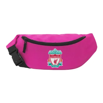 Liverpool, Unisex τσαντάκι μέσης (μπανάνα) χρώματος ΡΟΖ με 2 τσέπες