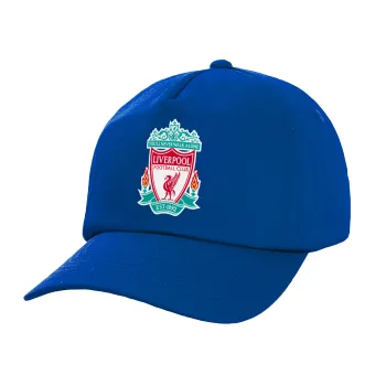 Liverpool, Twill Καπέλο παιδικό ΜΠΛΕ (100% ΒΑΜΒΑΚΕΡΟ, ΠΑΙΔΙΚΟ, UNISEX)