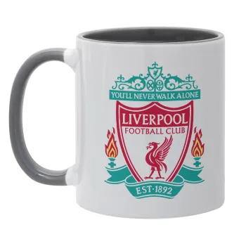 Liverpool, Κούπα χρωματιστή γκρι, κεραμική, 330ml