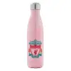 Μεταλλικό παγούρι θερμός Ροζ Ιριδίζον (Stainless steel), διπλού τοιχώματος, 500ml