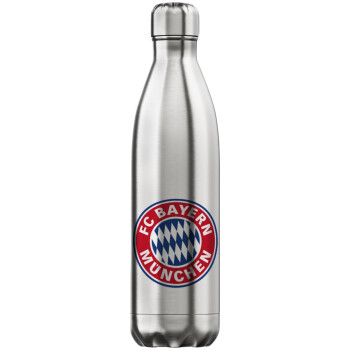 FC Bayern Munich, Inox (Stainless steel) hot metal mug, double wall, 750ml