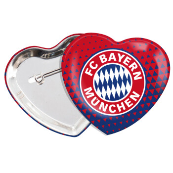 FC Bayern Munich, Κονκάρδα παραμάνα καρδιά (57x52mm)