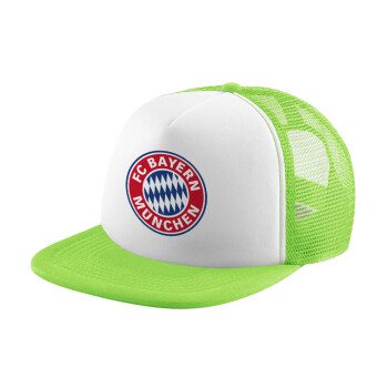 FC Bayern Munich, Καπέλο Soft Trucker με Δίχτυ Πράσινο/Λευκό