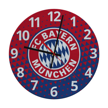 FC Bayern Munich, Ρολόι τοίχου γυάλινο (30cm)