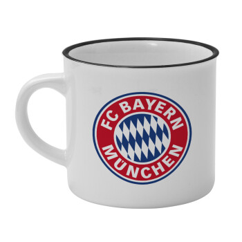 FC Bayern Munich, Κούπα κεραμική vintage Λευκή/Μαύρη 230ml