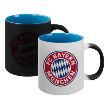 FC Bayern Munich, Κούπα Μαγική εσωτερικό μπλε, κεραμική 330ml που αλλάζει χρώμα με το ζεστό ρόφημα (1 τεμάχιο)
