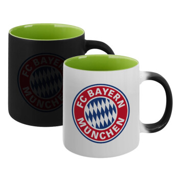 FC Bayern Munich, Κούπα Μαγική εσωτερικό πράσινο, κεραμική 330ml που αλλάζει χρώμα με το ζεστό ρόφημα (1 τεμάχιο)