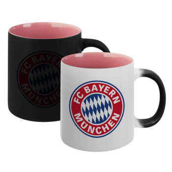 FC Bayern Munich, Κούπα Μαγική εσωτερικό ΡΟΖ, κεραμική 330ml που αλλάζει χρώμα με το ζεστό ρόφημα (1 τεμάχιο)
