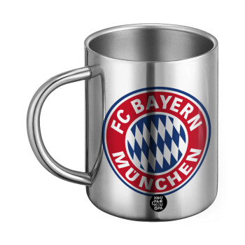 FC Bayern Munich, Ανοξείδωτη Μεταλλική Κούπα 450ml - Διπλού Τοιχώματος