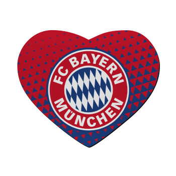 FC Bayern Munich, Mousepad heart 23x20cm
