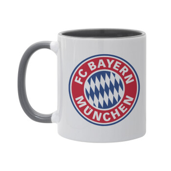 FC Bayern Munich, Κούπα χρωματιστή γκρι, κεραμική, 330ml