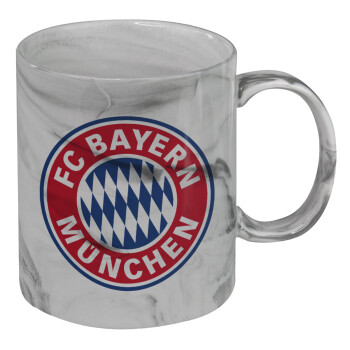 FC Bayern Munich, Κούπα κεραμική, marble style (μάρμαρο), 330ml