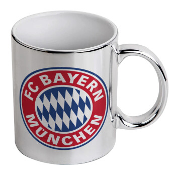 FC Bayern Munich, Κούπα κεραμική, ασημένια καθρέπτης, 330ml