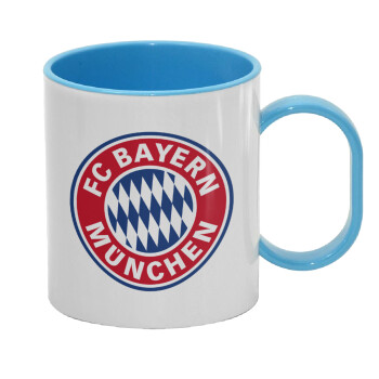 FC Bayern Munich, Κούπα (πλαστική) (BPA-FREE) Polymer Μπλε για παιδιά, 330ml