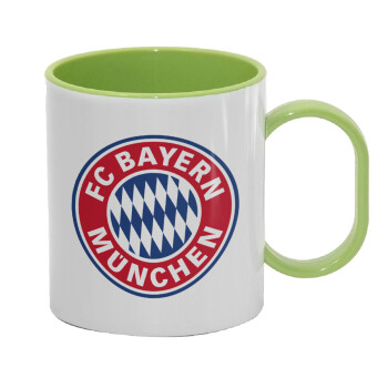 FC Bayern Munich, Κούπα (πλαστική) (BPA-FREE) Polymer Πράσινη για παιδιά, 330ml