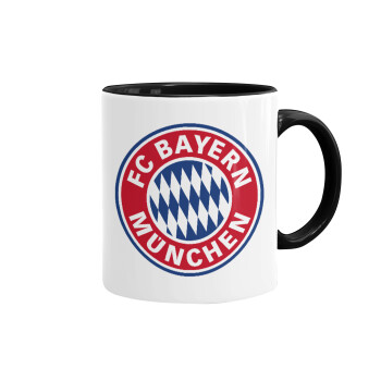 FC Bayern Munich, Κούπα χρωματιστή μαύρη, κεραμική, 330ml
