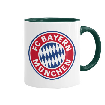 FC Bayern Munich, Κούπα χρωματιστή πράσινη, κεραμική, 330ml