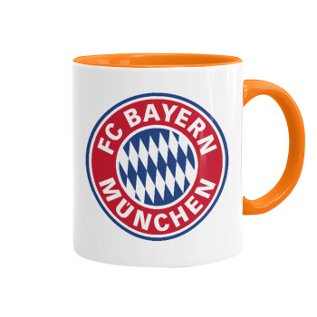 FC Bayern Munich, Κούπα χρωματιστή πορτοκαλί, κεραμική, 330ml