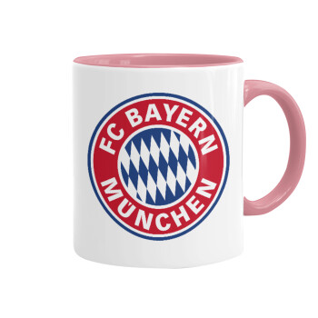 FC Bayern Munich, Κούπα χρωματιστή ροζ, κεραμική, 330ml