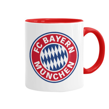 FC Bayern Munich, Κούπα χρωματιστή κόκκινη, κεραμική, 330ml