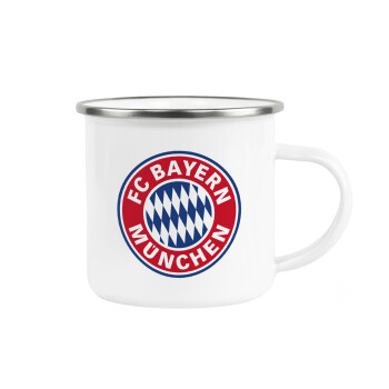FC Bayern Munich, Metallic enamel cup white 360ml