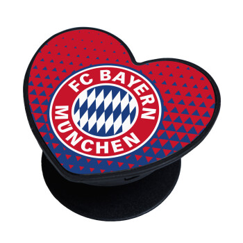 FC Bayern Munich, Phone Holders Stand  καρδιά Μαύρο Βάση Στήριξης Κινητού στο Χέρι