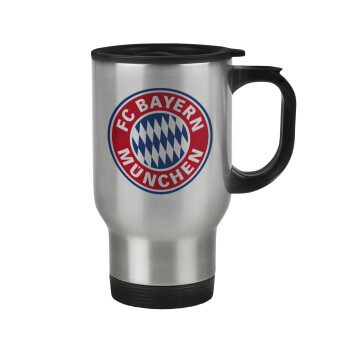 FC Bayern Munich, Κούπα ταξιδιού ανοξείδωτη με καπάκι, διπλού τοιχώματος (θερμό) 450ml