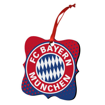 FC Bayern Munich, Στολίδι Χριστουγεννιάτικο στολίδι polygon ξύλινο 7.5cm