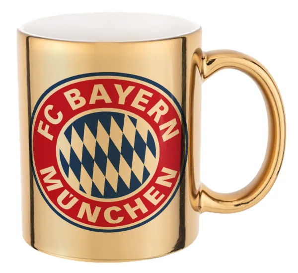 FC Bayern Munich — Mug ceramic, gold mirror, 330ml