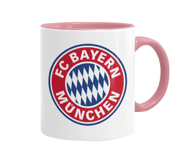 FC Bayern Munich — Κούπα χρωματιστή ροζ, κεραμική, 330ml