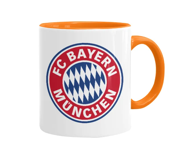 FC Bayern Munich — Κούπα χρωματιστή πορτοκαλί, κεραμική, 330ml