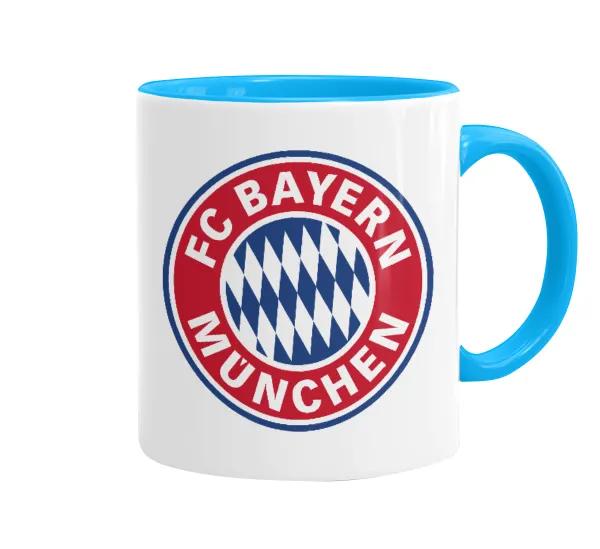 FC Bayern Munich — Mug colored light blue, ceramic, 330ml