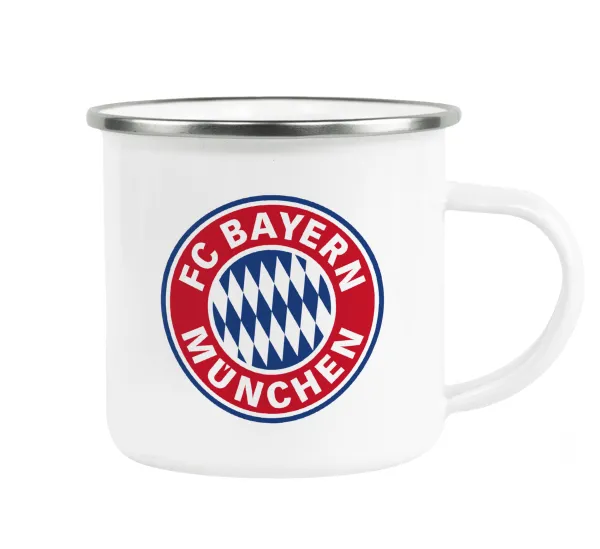 FC Bayern Munich — Metallic enamel cup white 360ml