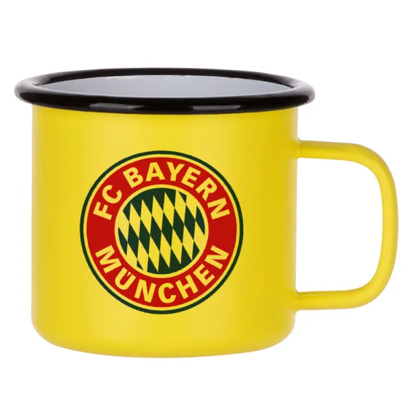 FC Bayern Munich — Κούπα Μεταλλική εμαγιέ ΜΑΤ Κίτρινη 360ml