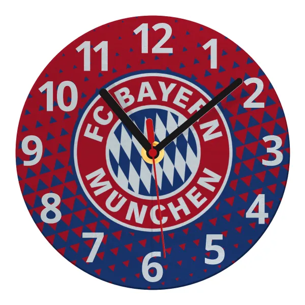 FC Bayern Munich — Ρολόι τοίχου γυάλινο 20cm
