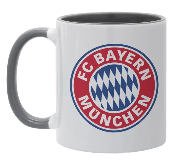 FC Bayern Munich — Κούπα χρωματιστή γκρι, κεραμική, 330ml