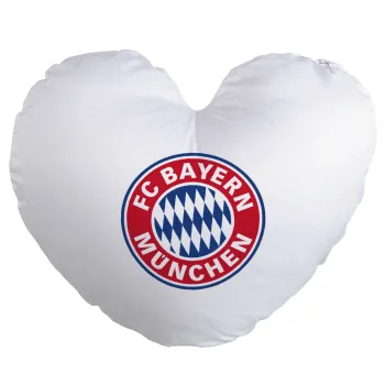 FC Bayern Munich, Μαξιλάρι καναπέ καρδιά 40x40cm περιέχεται το  γέμισμα