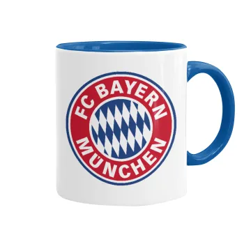 FC Bayern Munich, Κούπα χρωματιστή μπλε, κεραμική, 330ml