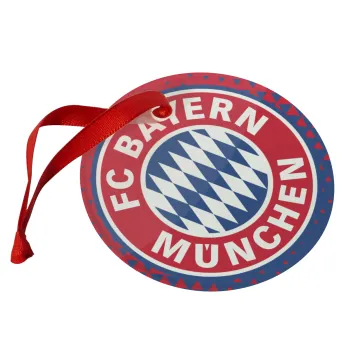 FC Bayern Munich, Christmas ornament glass 9cm