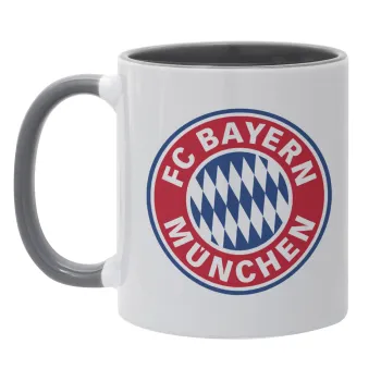FC Bayern Munich, Κούπα χρωματιστή γκρι, κεραμική, 330ml