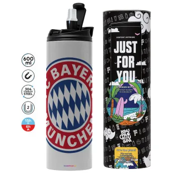 FC Bayern Munich, Tumbler stainless steel GREY 600ml