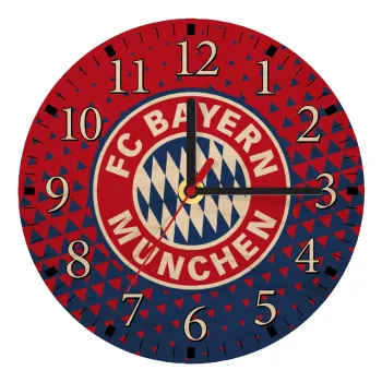 FC Bayern Munich, Ρολόι τοίχου ξύλινο plywood (20cm)
