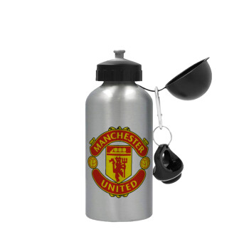 Manchester United F.C., Metallic water jug, Silver, aluminum 500ml