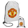 Manchester United F.C., Τσάντα πουγκί με μαύρα κορδόνια 45χ35cm (1 τεμάχιο)