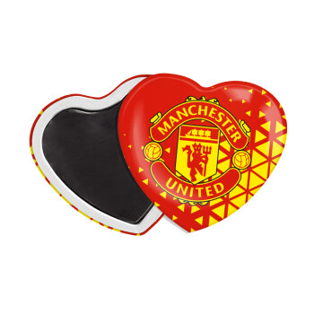 Manchester United F.C., Μαγνητάκι καρδιά (57x52mm)
