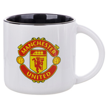 Manchester United F.C., Κούπα κεραμική 400ml Λευκή/Μαύρη