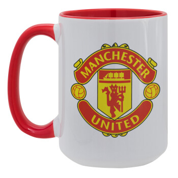 Manchester United F.C., Κούπα Mega 15oz, κεραμική Κόκκινη, 450ml