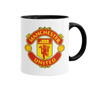 Manchester United F.C., Mug colored black, ceramic, 330ml