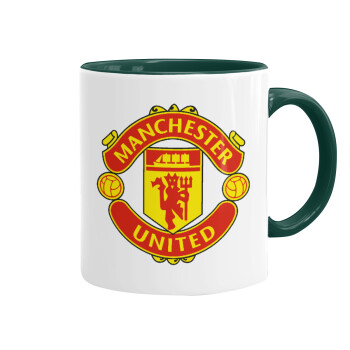 Manchester United F.C., Mug colored green, ceramic, 330ml